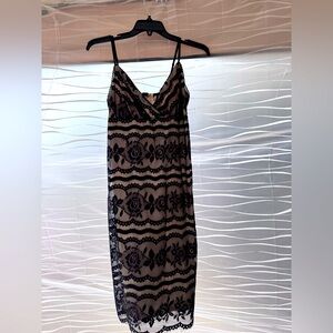 Elegant Black Lace Dress